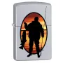 Zapalniczka benzynowa Zippo Wędkarz Satin Chrome - 2